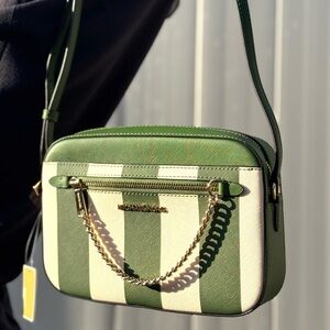 Michael Kors Large EW Crossbody Bag Fern Green Multi